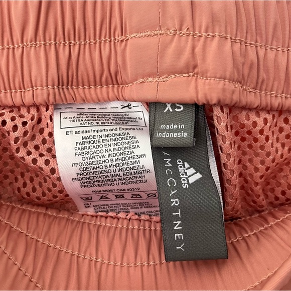 Adidas x Stella McCartney Train Track Side Snap Button Stripe Pants Pink - Picture 6 of 10